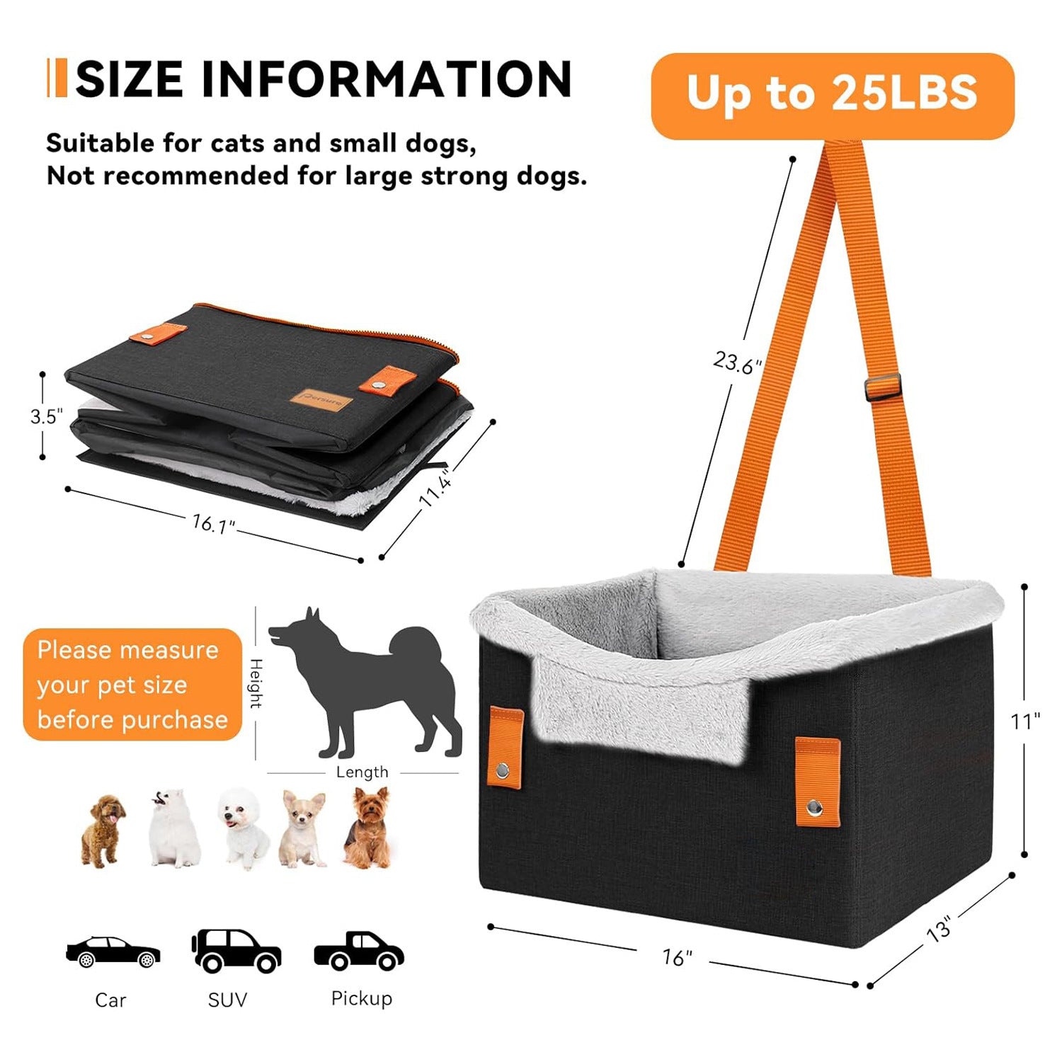 Travel Buddy Seat – Cozy Car Rides for Your Pup